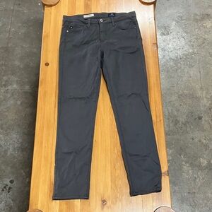 AG Adriano Goldschmied Women's Dark Gray Jeans. The Prima mid rise cigarette.